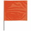 Presco 764-4521O 4X5X21" Orange Wire Stake Flag, Price/100 EA