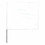 Presco 764-4524W 4"X5"X24" Wire White Stake Flag, Price/100 EA