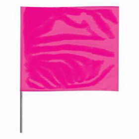 Presco 4530PG Stake Flags, 4 In X 5 In, 30 In Height, Pink Glo