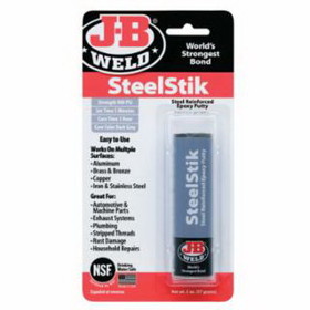 J-B Weld 8267 Cold Weld Compounds, 2 Oz Puttystick Skin Packed
