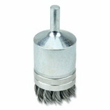 Weiler 804-11140 Banded Knot Wire End Brush, Steel, 1-1/8 In X 0.014 In, 20,000 Rpm