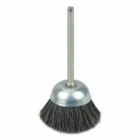 Weiler 804-26096 Miniature Cup Brush, 1 In, Soft Hair Fill, 1/8 In Stem