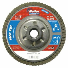 Weiler 804-31314 4-1/2" Wolverine Flap Disc 40Z  5/8"-11 Unc Nut