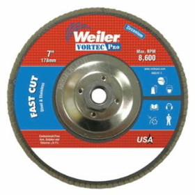 Weiler 804-31367 7" Wolv Angled Phenolicback 36Z 5/8-11 Unc Nut