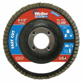 Weiler 804-31403 4-1/2" Wolv Flap Disc  Flat 60Z  7/8" Arbor Hole