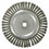 Weiler 804-36297 Knot Wire Wheel, 6 7/8" D X Narrow W, 1/50" Carbon Steel Wire, 9,000 Rpm, Price/10 EA