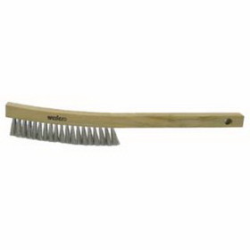 Weiler 804-44660 Plater'S Brushes, 3 X 19 Rows, Stainless Steel Wire Wire, Wood Handle