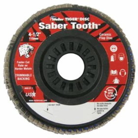 Weiler 804-50118 4-1/2" Angled- Trim Backing- 60 Cer- 7/8" Arbor