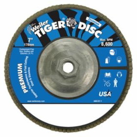 Weiler 804-50542 7" Abrasive Flap Disc Angled Aluminum Ba