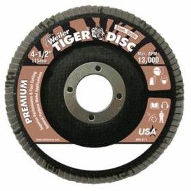 Weiler 804-50563 Tiger Disc 4.5" 40Grit 7/8Arb