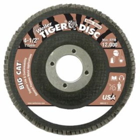 Weiler 804-50763 4 1/2"Tiger Disc Big Catabr Flap Phenolic Bk