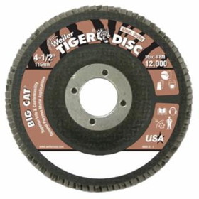 Weiler 804-50764 4 1/2"Tiger Disc Big Catabr Flap Phenolic Bk