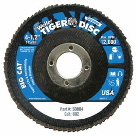 Weiler 804-50804 41/2" Tiger Disc Big Catabr Flap Phenolic Bk