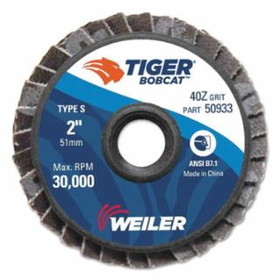 Weiler 804-50933 2" Bobcat Abrsv. Flap Disc Flat 40 Grit