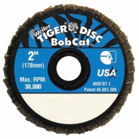 Weiler 804-50934 2" Bobcat Abrsv. Flap Disc Flat 60 Grit