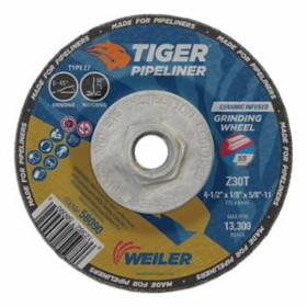 Weiler 804-58090 4.5 X 1/8 Pipeliner T27 5/8-11 Nut
