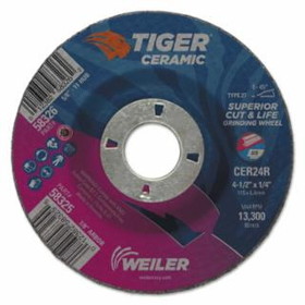 Weiler 804-58325 4.5 X 1/4 Tiger Ceramict27 Gw Cer24R 7/8 Ah