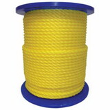Orion Ropeworks Inc 350160-00600-R0285 Monofilament Twisted Poly Ropes, 3,477 Lb Cap., 600 Ft, Polypropylene, Yellow