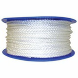Orion Ropeworks Inc  530080-00600 Twisted Nylon Ropes, 1/4 in x 600 ft, Nylon, White