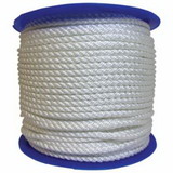 ORION ROPEWORKS INC 530120-00600 Twisted Nylon Ropes, 3/8 in x 600 ft, Nylon, White
