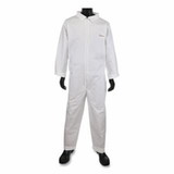 West Chester Posi-Wear® BA™ Microporous Disposable Basic Coveralls with Collar, White