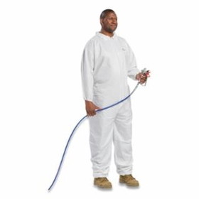 West Chester Posi-Wear&#174; BA&#153; Microporous Disposable Coveralls with Elastic Wrist and Ankle, White