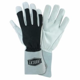 Pip Nomex Tig Gloves, Nomex; Goat Leather; Kevlar Thread, Black;White;Gray