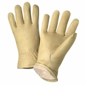 Pip West Chester Drivers Gloves, Cowhide, Unlined, Gray/Tan