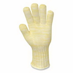 Wells Lamont 2610L 2610 Kevlar/Nomex Seamless Glove, Heat Resistant, Yellow/White, Large
