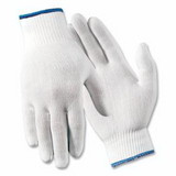 WELLS LAMONT M005L.WLC M005.WLC Highly Reusable Full Finger Nylon Knit Gloves, Large, White