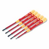 Wiha Tools 32085 PicoFinish Precision Screwdriver Set, 5 Piece, Phillips/ Slotted tip, 1/16 in/ 3/32 in/ 9/64 in L, Black Oxide