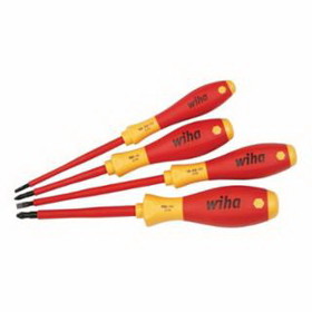 WIHA TOOLS 32090 Insulated Tool Sets, Phillips; Slotted, Metric, 4 per set