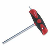 Wiha Tools 54025 SoftGrip Dual Drive Hex T-Handle, 2.5 mm, 5.9 in OAL, Chrome, Ball End