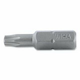 Wiha Tools 71520 Torx Insert Bit, 1 In L, Chrome-Vanadium-Molybdenum Steel, 10 Pack