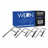 Wilton 11116 Classic Series F-Clamp Kit, 4-12 In, 2 1/4-5 1/2 In Throat, 400-1800 Lb Load Cap