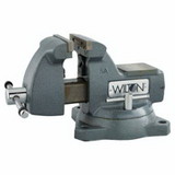 Wilton 21400 Mechanics Vise, 5 In Jaw, 3-3/4 In Throat, Swivel Base