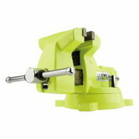 Wilton 63188 High Visibility Safety Vises, 6 In Jaw, 4 1/8 In Throat, Swivel Base
