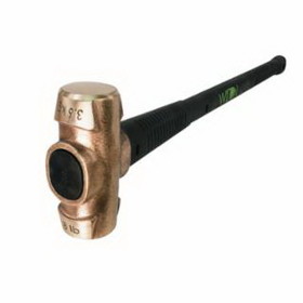 Wilton 90830 Unbreakable Handle Brass Sledge Hammer, 8 Lb, 30 In L