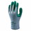 Showa 845-350L-09 Atlas Fit 350 Nitrile-Coated Gloves, Large, Gray/Green, Price/1 DZ