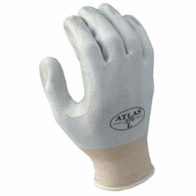 Showa  Atlas Assembly Grip 370W Nitrile-Coated Gloves, Gray/White