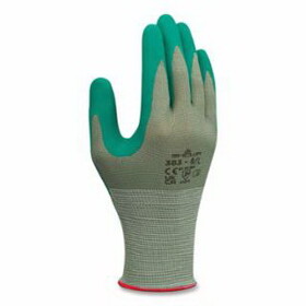 SHOWA 383L-08 383 Biodegradable Working Glove, Green