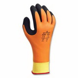SHOWA 406L-08 406 Water-Repellent Gloves, Black/Orange