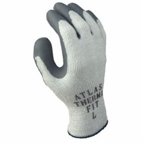 Showa  Atlas Therma-Fit 451 Latex Coated Gloves, Gray/Light Gray