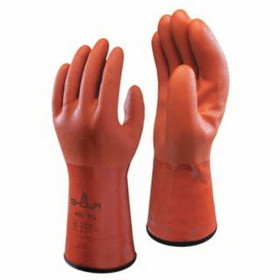 SHOWA 845-460L-09 460 Series Gloves, 9/Large, Orange