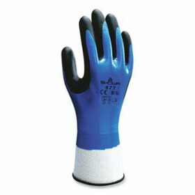 SHOWA 477XL-09 477 Cold-Resistant Gloves, 11 in L, X-Large, Blue/ Black