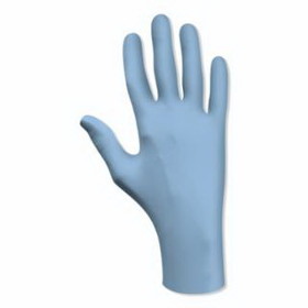 SHOWA 845-7502PFS 9.5 In Powder Free Biodegradable Nitrile Disposable Glove, Blue, Size S