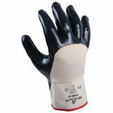 Showa 845-7066-09 Dispose Nitrile-Coated-White W/Navy  Dz6