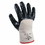 SHOWA 7066R-10 7066 Series Gloves, 10/X-Large, Navy/White, Palm Coated, Rough Grip, Price/1 DZ