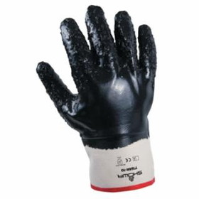 Showa 845-7166R-10 Dispose Nitrile Coated-Navy- Fully C Dz6