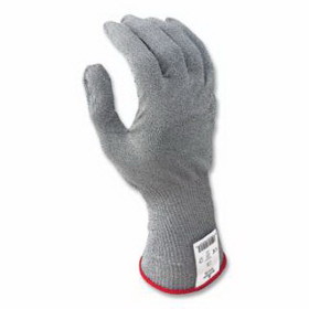 SHOWA 8115-09 8115 Seamless Knit Gloves with AlphaSan&#174;, 15 ga, HPPE Liner, Large, Light Gray
